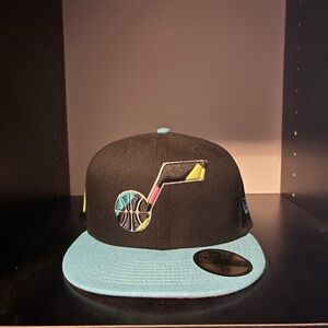 New Era Utah Jazz Black Fitted Cap